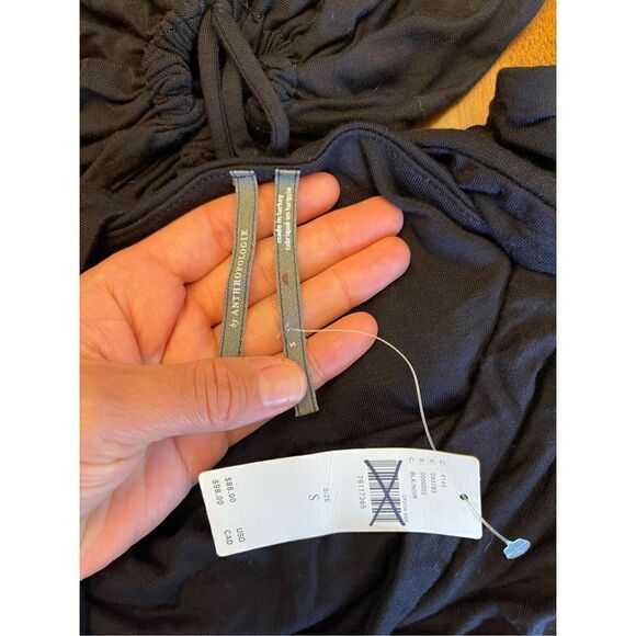 Anthropologie - Black Jersey Cutout Sexy Hot Party Dress size Small - Picture 4 of 7